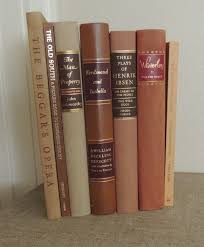 7 BROWN HARDCOVERS Vintage Brown & Beige Hardcovers Nice ...