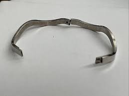 Vintage Wavy 925 Sterling Silver Signed Bangle Bracelet Wave ...
