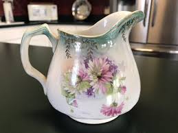 La Francaise Antique Small Pitcher Semi Vitreous A5 Floral ...