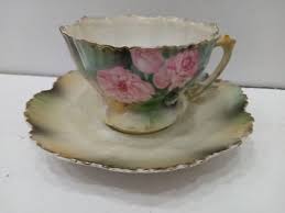 R.S. Prussia Cup & Saucer - Pink Roses | eBay