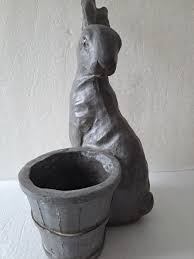 Pottery Barn ESSEX BUNNY WITH BASKET | eBay