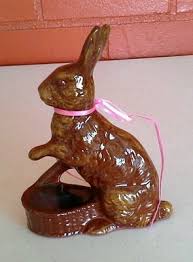 FOLTZ REDWARE POTTERY BUNNY RABBIT FIGURINE | #472236143
