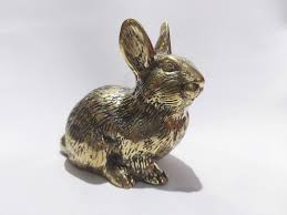 Rabbit Bronze,animal Figurine,home Decore,birthday Gift ...
