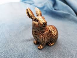 Brass Rabbit,brass Rabbit Statue,retro Brass Rabbit,antique ...