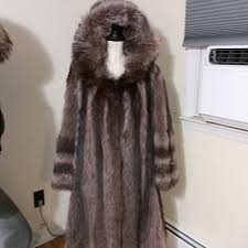 STUNNING RUSSIAN STYLE RACCOON FUR F/L COAT PARKA.DEEP SOFT THICK HOOD.SZ MED. | eBay