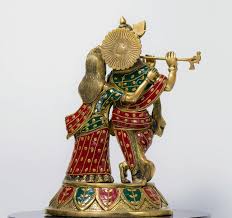 Brass Radha Krishna Statue, 15" Radha Krishna Brass Idol ...