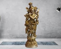 Large Statue of Krishna - H: 74 Cm - Etsy Israel