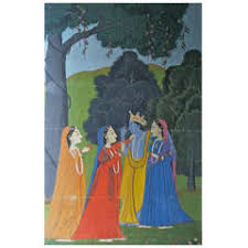 Krishna Painting - 30 For Sale on 1stDibs | large krishna ...
