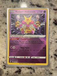 Near Mint Radiant Alakazam 059/195 Radiant Rare Silver ...