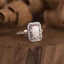 8x11mm Radiant Cut CVD Diamond Engagement Ring / IGI ...