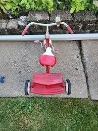 Vintage Retro Radio Flyer Red Tricycle Spoke Wheels Steel ...