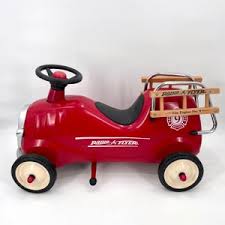 Vintage Radio Flyer Fire Engine No 9 Metal Red Kids Ride on Toy Model 909 - Etsy