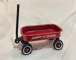 Mini Radio Flyer Red Wagon for Doll or Teddy Bear Vintage ...