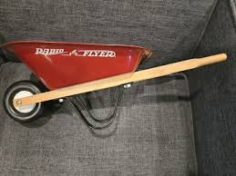 Vintage Radio Flyer Red Toy (16" x 9" x 5.5") Wheelbarrow Metal Like Large Ones | eBay