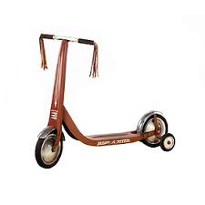 1970 Retro Red Radio Flyer Push Scooter