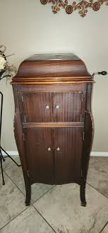 Antique Victor Victrola Phonograph Cabinet Record Player ...