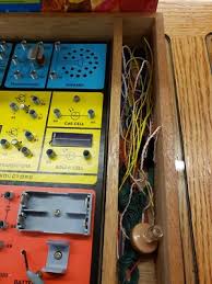 Collectible 1970s Science Fair 75 Radio Shack Kit wood box ...