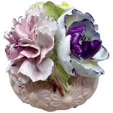 Vintage Radnor Porcelain Flowers, 3.5" (H), England. For ...