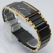 Near mint ORIENT Gold & Black Two Tone Quartz Watch QBEA - A ...