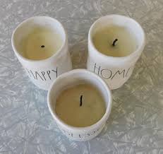 Rae Dunn Blessed Happy Home 3 ceramic candle lot 7.7 oz diff ...