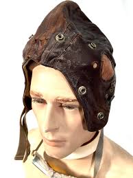 Antique 1940s Brown Leather Flying Cap & Goggles / Car Racing / RAF Type - Etsy