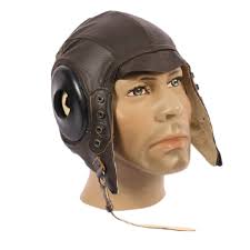 USAAF Leather Flying Helmet Type A-11 WW2 Flying Hat - Delware Trading BV