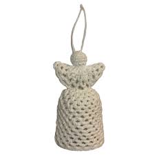 Crochet Christmas Angel Ornament, Hanging Angel, Crochet ...
