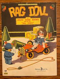 Vintage Rag Doll By Nacio Herb Brown Writer Of Doll Dance Sheet Music 1928 | eBay