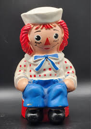 1972 Raggedy Andy Bank - Bobbs Merrill My Toy Co. with ...