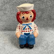 Vintage 1972 Raggedy Andy Hard Plastic Toy Coin Bank by ...