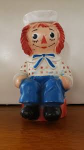 Vintage 1972 RAGGEDY ANDY Plastic Coin Bank BOBBS MERRILL Co ...