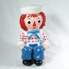 Raggedy Andy Bank The Bobbs Merrill Co. Vintage Plastic 11 ...