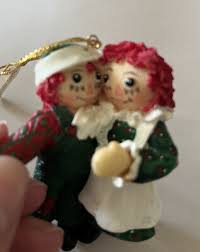Raggedy Ann and Andy Christmas Holiday Ornament 3" Tall | eBay
