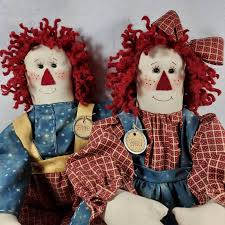 Handmade Raggedy Ann and Andy Dolls, 24" Farmhouse Decor - Etsy