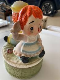 Vintage Raggedy Ann And Andy Music Box "This old man" Works ...
