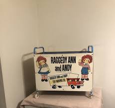 Vintage Bobbs-Merrill Raggedy Ann & Andy Toy Cart Toy Moving ...