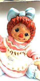 Beautiful VTG BYRON MOLD 1970,s RAGGEDY ANN AND ANDY CERAMIC FIGURINE 9x9 | eBay