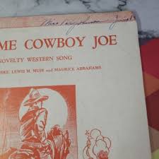 RAGTIME COWBOY JOE, Novelty Western Song, 1902, Paull ...
