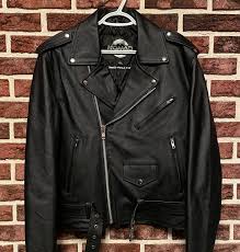 NOMAD USA Mens BLACK LEATHER Motorcycle JACKET ...
