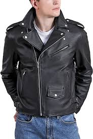 BGSD Men City Cowhide Leather Motorcycle Jacket – Luxury Lane