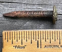 ANTIQUE RAILROAD NAIL / SPIKE – 1938 – Kiut