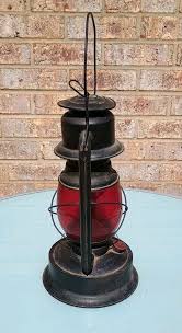 Antique Shapleigh Hardware Co Tubular Norliegh Diamond Kerosene Lantern Red | eBay
