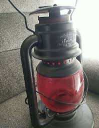 Antique Sta-Lit Warren Dietz Red Globe Lantern. Incredible. 1/1 on Ebay. | eBay UK