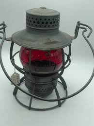 Antique Dressel Arlington B & ORR Etched Red Globe Railroad Lantern - Etsy