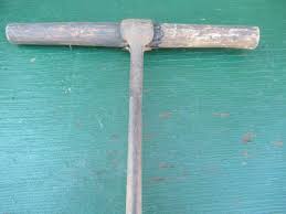 GREAT Vintage Farm Tool Barn BEAM 20" AUGER 2" BIT HAND DRILL WOODEN HANDLE | eBay