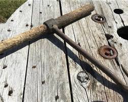 Rustic Hay Baling Hook, Primitive Amish Farm Country Tool, Farmhouse Decor Hay Hook, Baling Hook, Amish Hook, Farm Hook, Farmhouse - Etsy