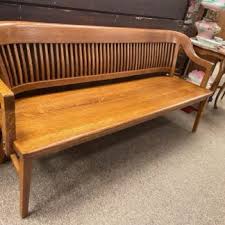 Quartersawn Oak Railroad Bench SOLD – Salado Creek Antiques