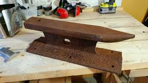 I got this ASO for free (made from railroad track). Is there a specific paint/polishing method to prevent rust once I clean it? I'm only working with mild steel plates mostly, so