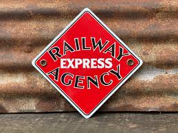 Railway Express Agency Porcelain Metal Sign REA Box Car ...