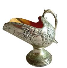 Antique Vintage Silver Plated Sugar Scuttle Scoop -Decorated ...